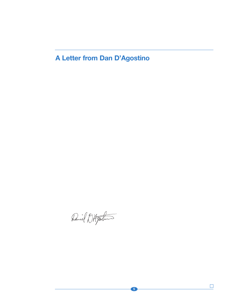 A letter from dan d'agostino, A letter from dan d’agostino | Krell Industries 202 User Manual | Page 5 / 48