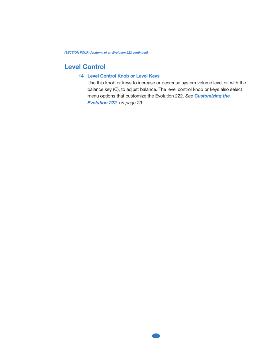 Level control | Krell Industries 222 User Manual | Page 18 / 48