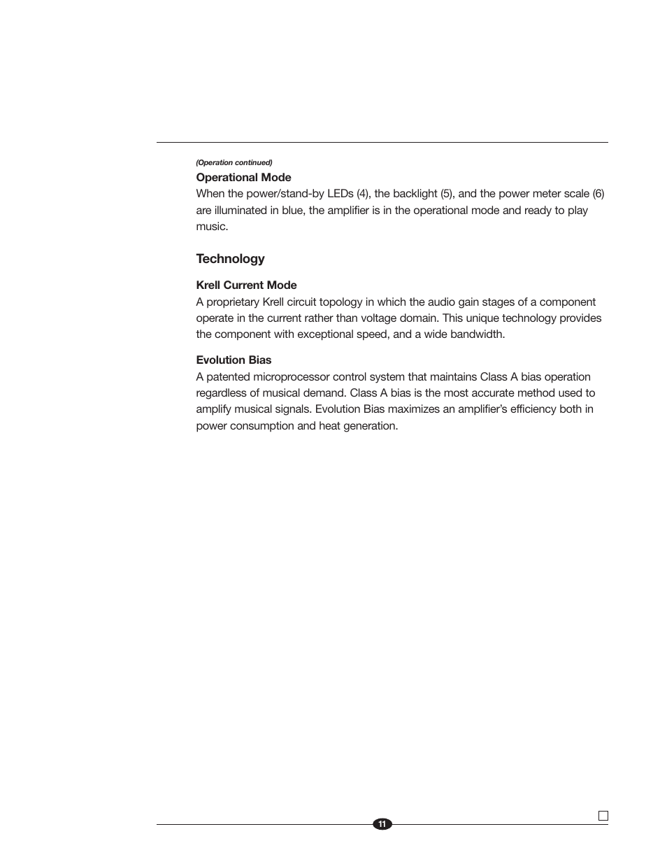 Krell Industries Evolution One User Manual | Page 15 / 35