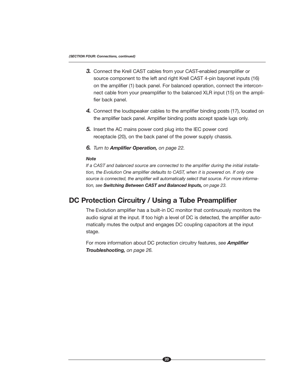 Krell Industries Evolution One User Manual | Page 24 / 35