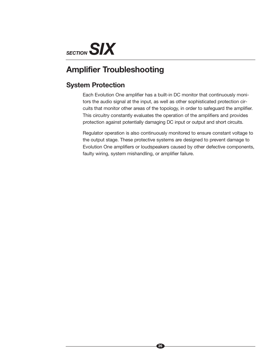 Amplifier troubleshooting | Krell Industries Evolution One User Manual | Page 30 / 35