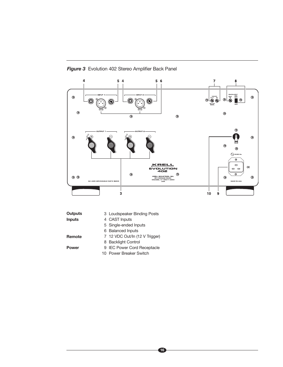 Krell Industries Evolution 600 User Manual | Page 16 / 34
