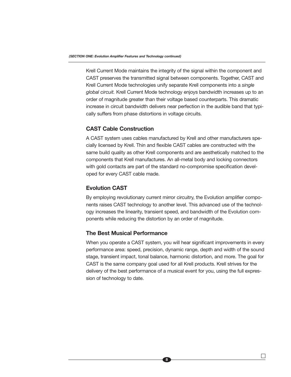Krell Industries Evolution 600 User Manual | Page 8 / 34