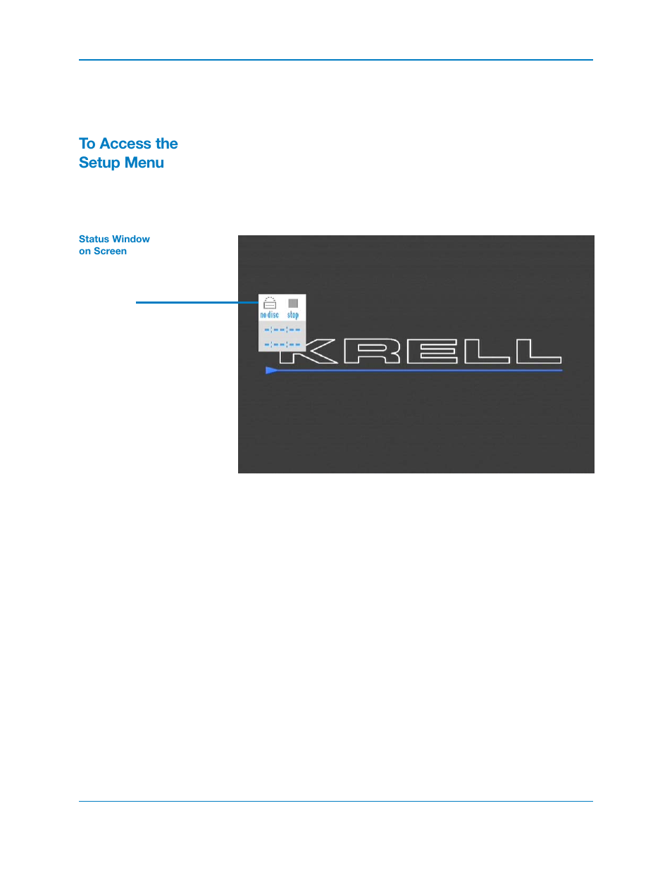 Showcase dvd setup menu | Krell Industries DVD Player User Manual | Page 36 / 73