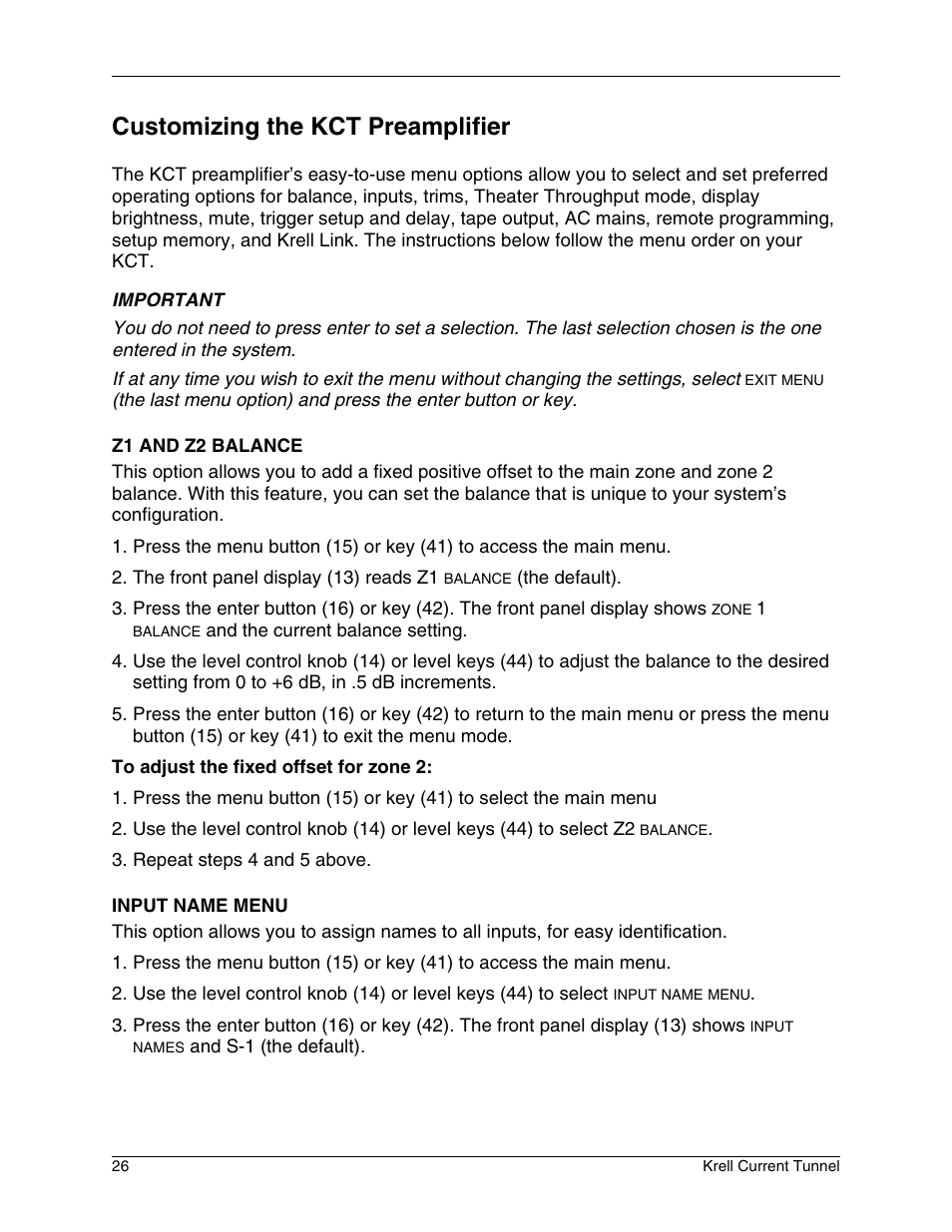 Customizing the kct preamplifier | Krell Industries KCT User Manual | Page 30 / 44