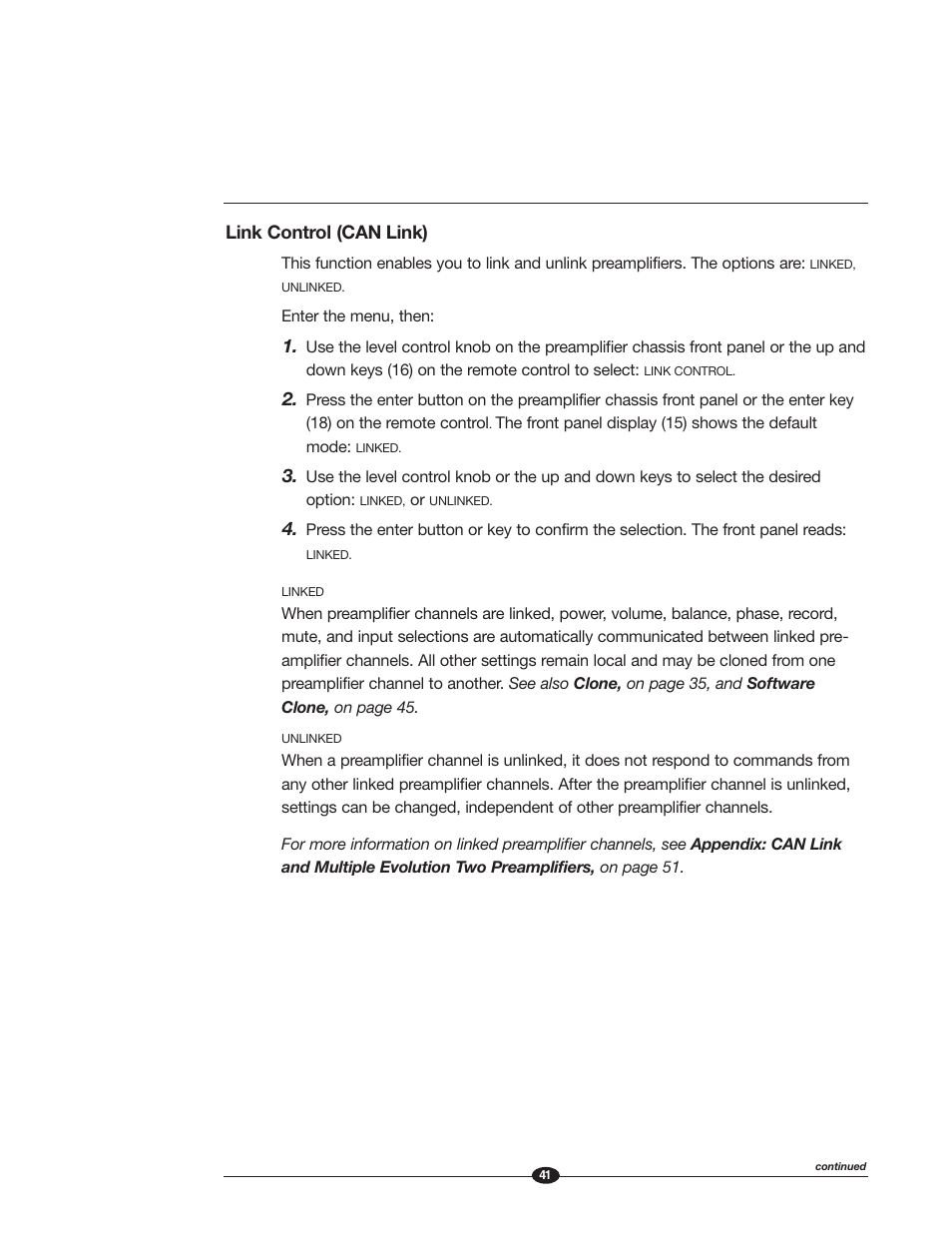 Krell Industries EVOLUTION TWO MONAURAL PREAMPLIFIER User Manual | Page 45 / 60