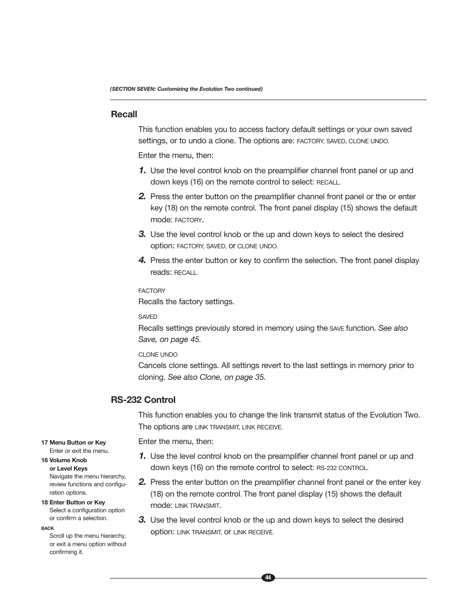 Krell Industries EVOLUTION TWO MONAURAL PREAMPLIFIER User Manual | Page 48 / 60