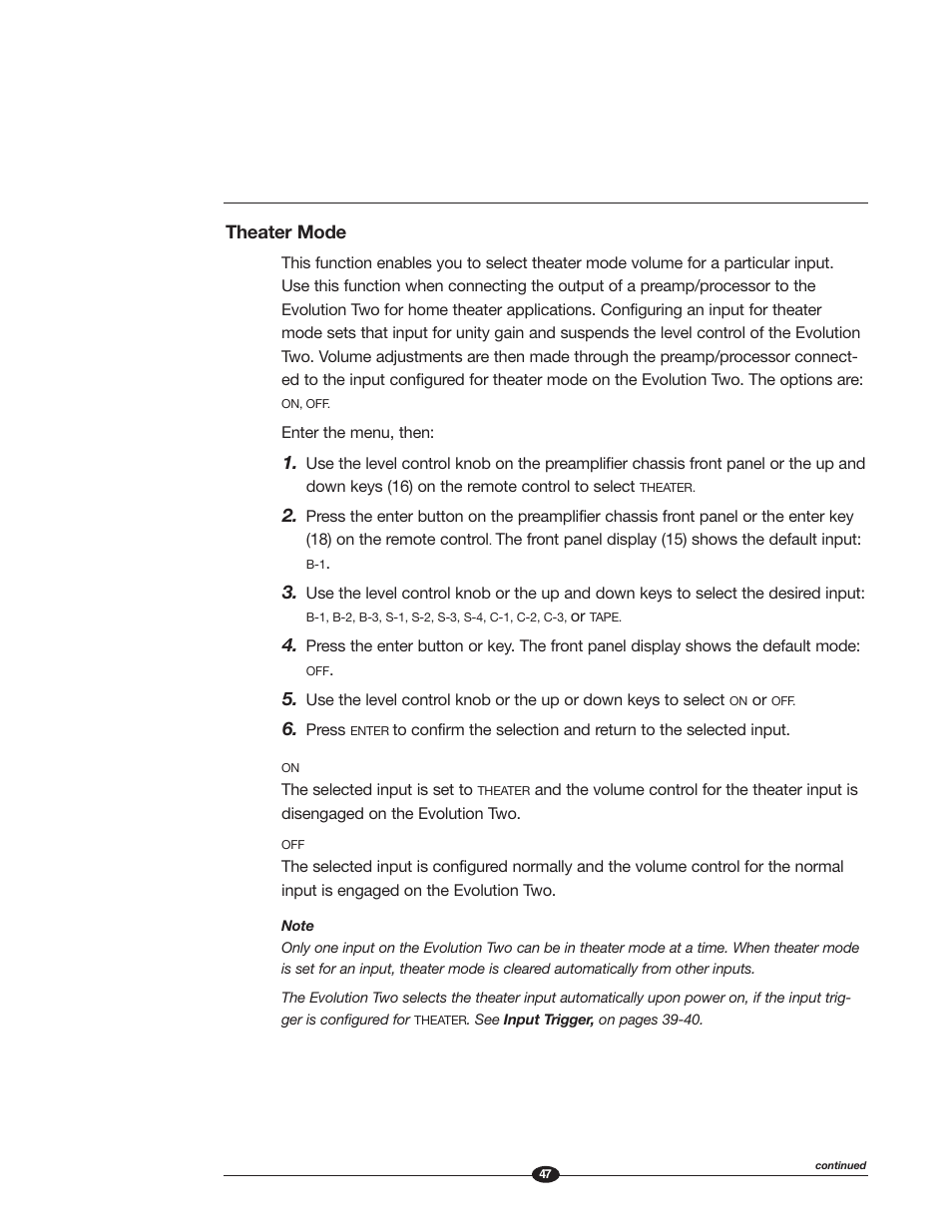 Krell Industries EVOLUTION TWO MONAURAL PREAMPLIFIER User Manual | Page 51 / 60