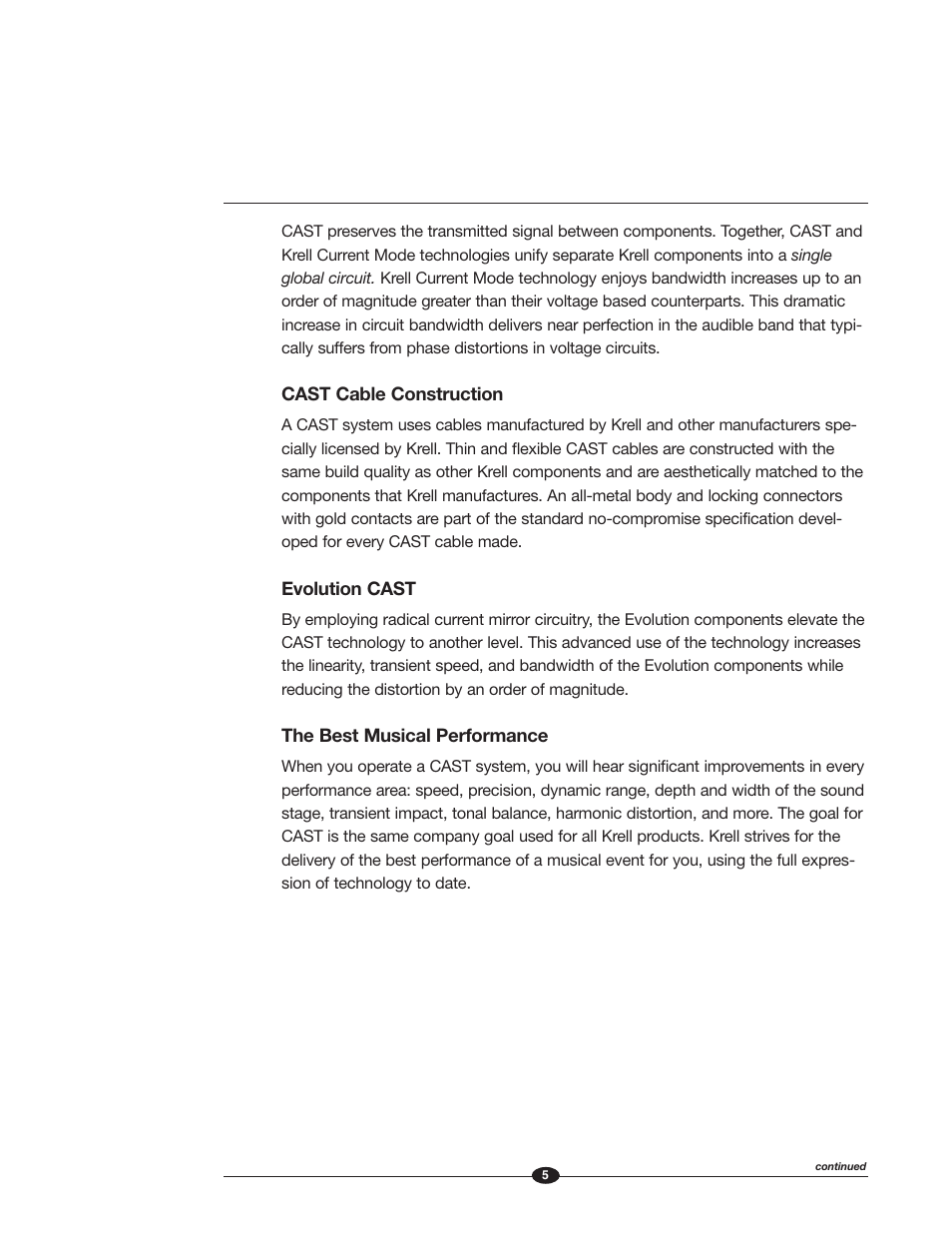 Krell Industries EVOLUTION TWO MONAURAL PREAMPLIFIER User Manual | Page 9 / 60