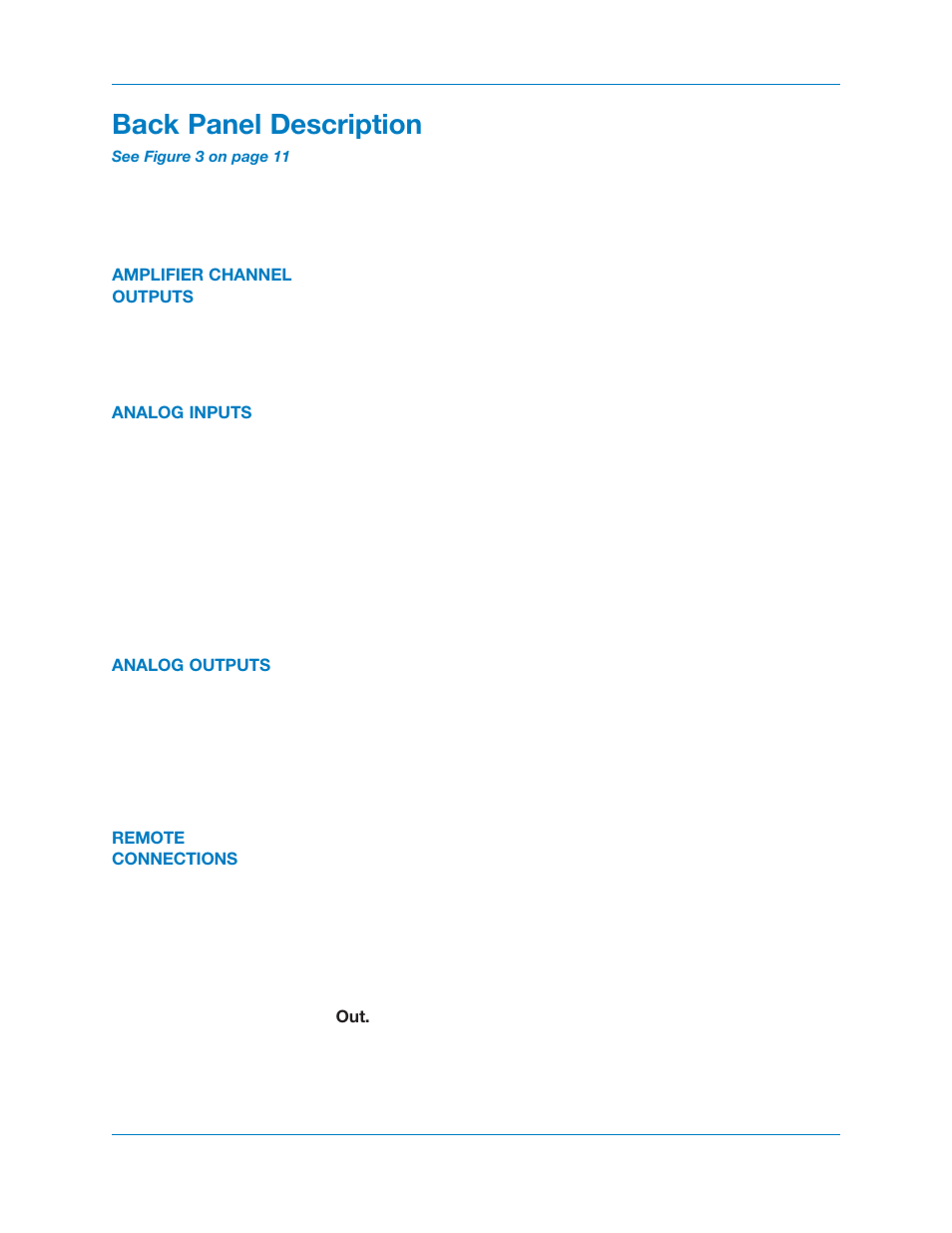 Back panel description | Krell Industries KAV400xi User Manual | Page 16 / 27