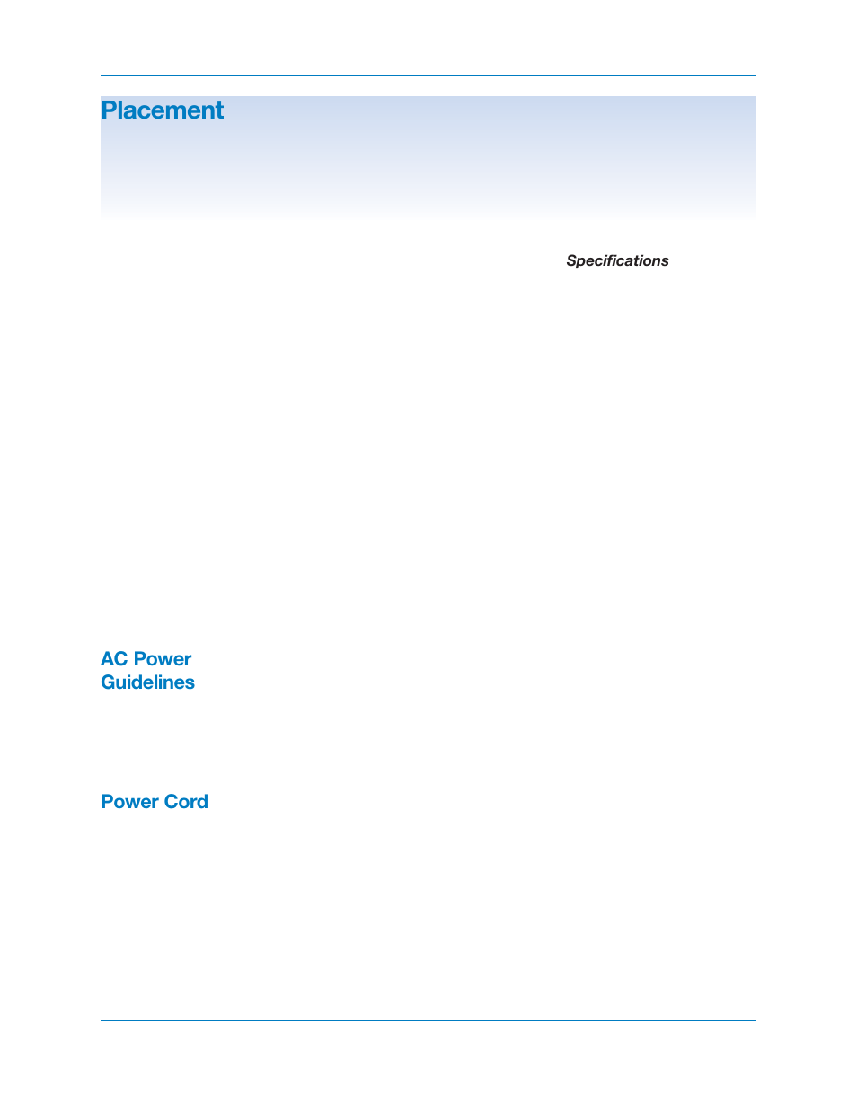 Placement | Krell Industries KAV400xi User Manual | Page 9 / 27