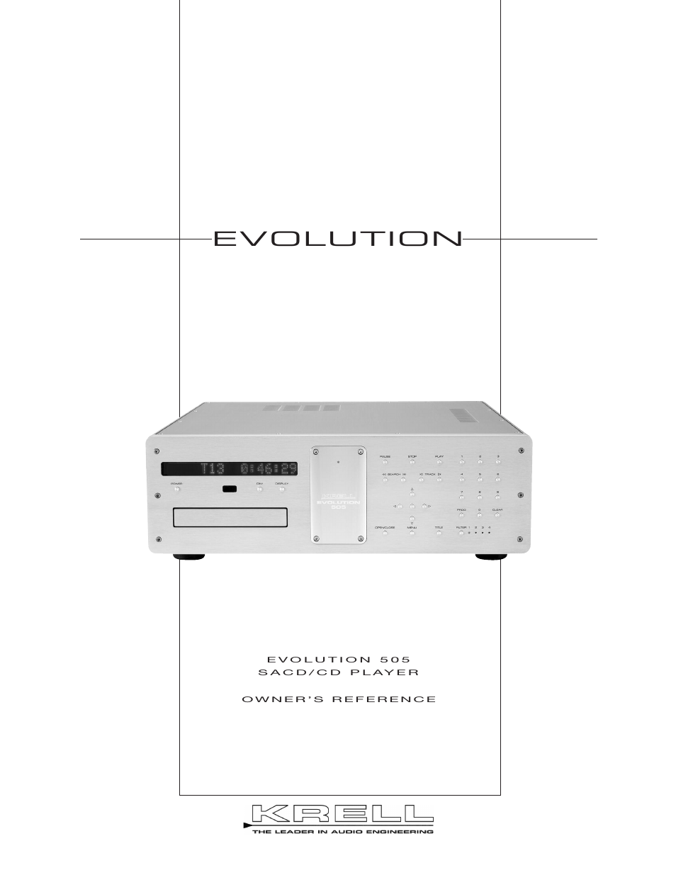 Krell Industries Evolution 505 User Manual | 32 pages