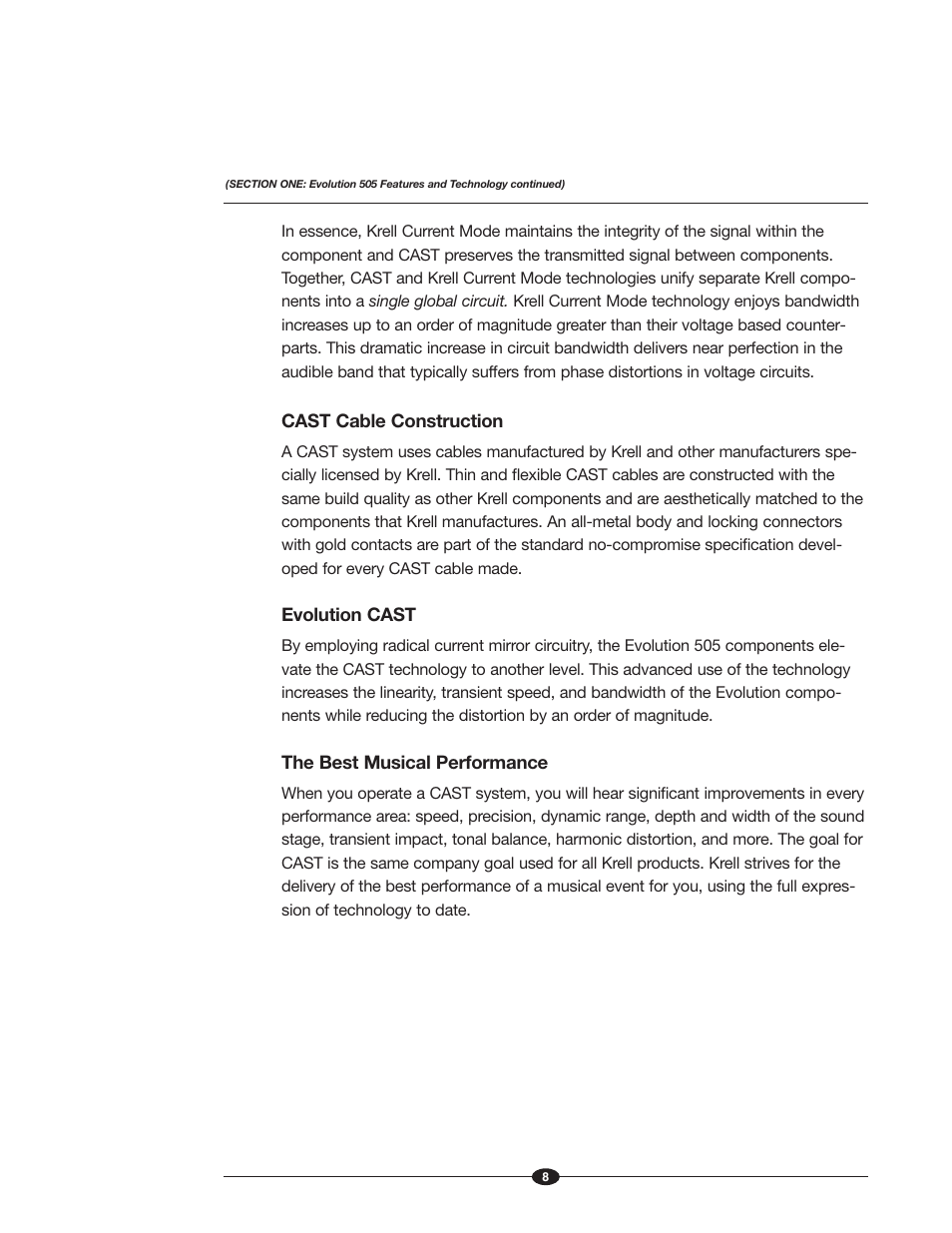 Krell Industries Evolution 505 User Manual | Page 8 / 32
