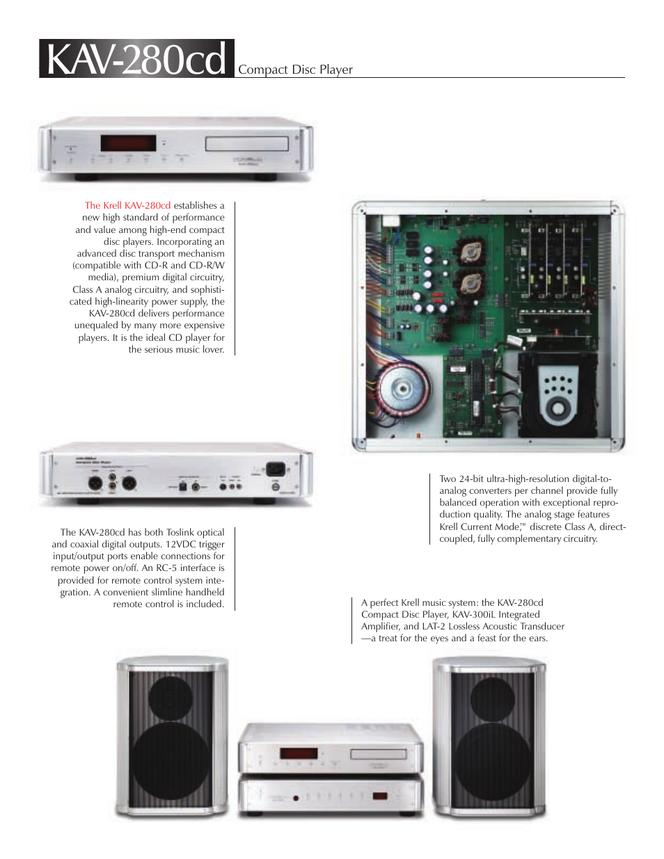 Kav-280cd | Krell Industries DVD Palyer User Manual | Page 6 / 8