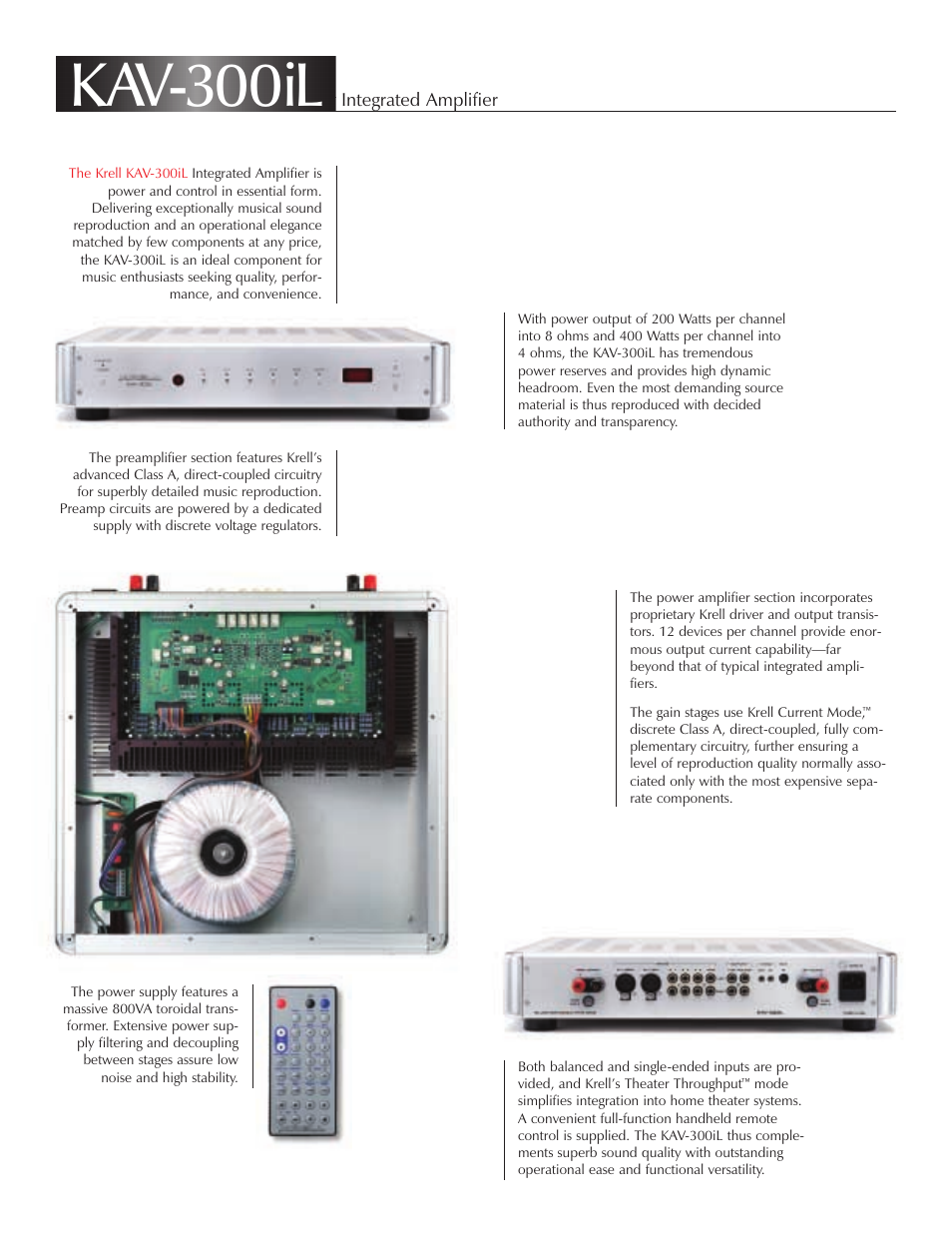 Kav-300il | Krell Industries DVD Palyer User Manual | Page 7 / 8