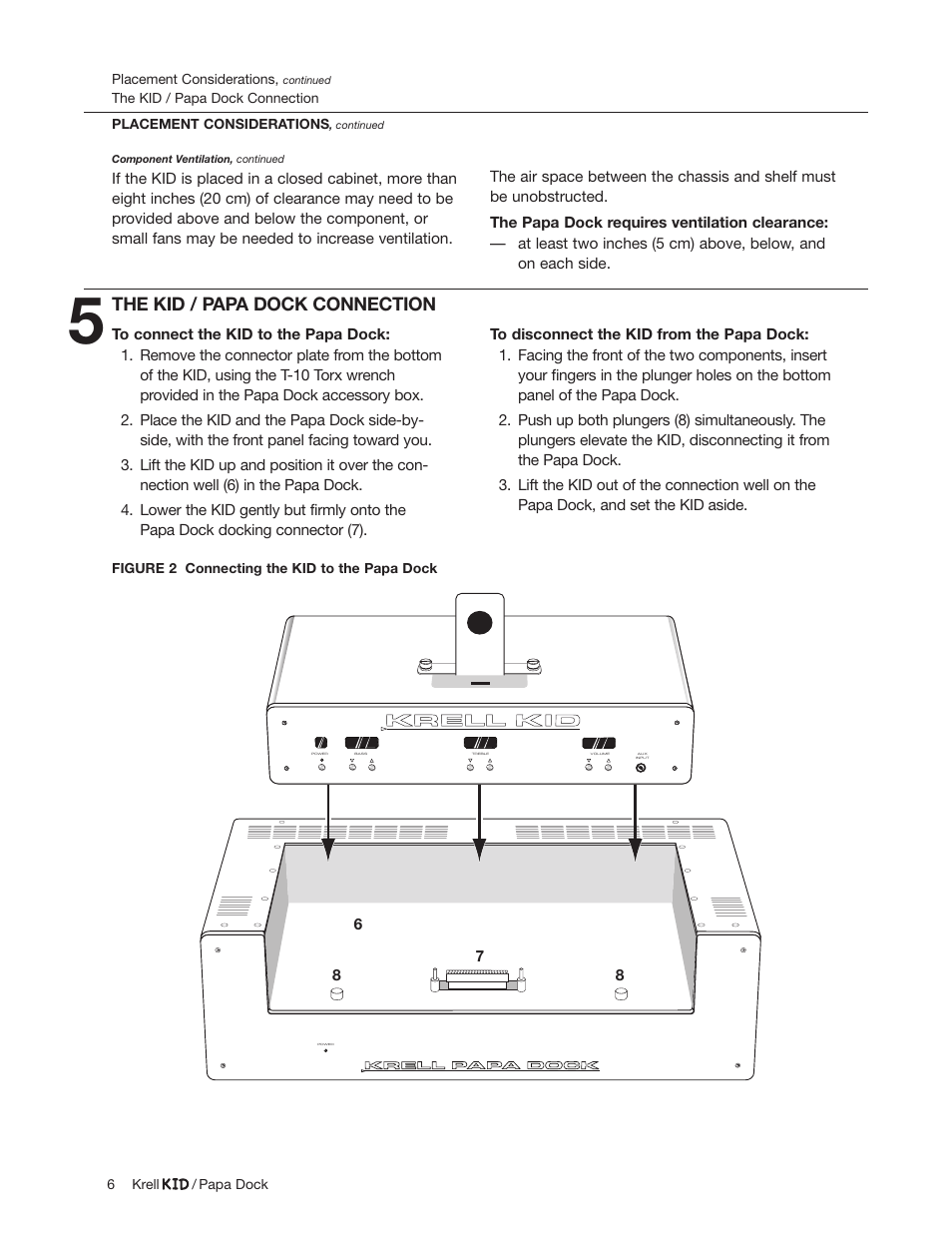 The kid / papa dock connection | Krell Industries Papa Dock iPod Docking Station User Manual | Page 6 / 12