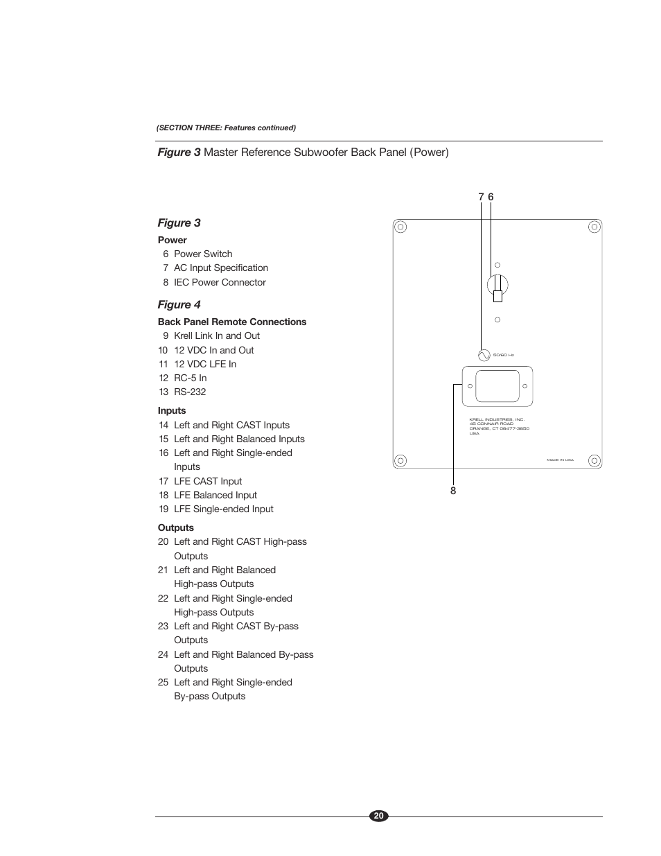 Krell Industries MASTER REFERENCE SUBWOOFER User Manual | Page 26 / 58