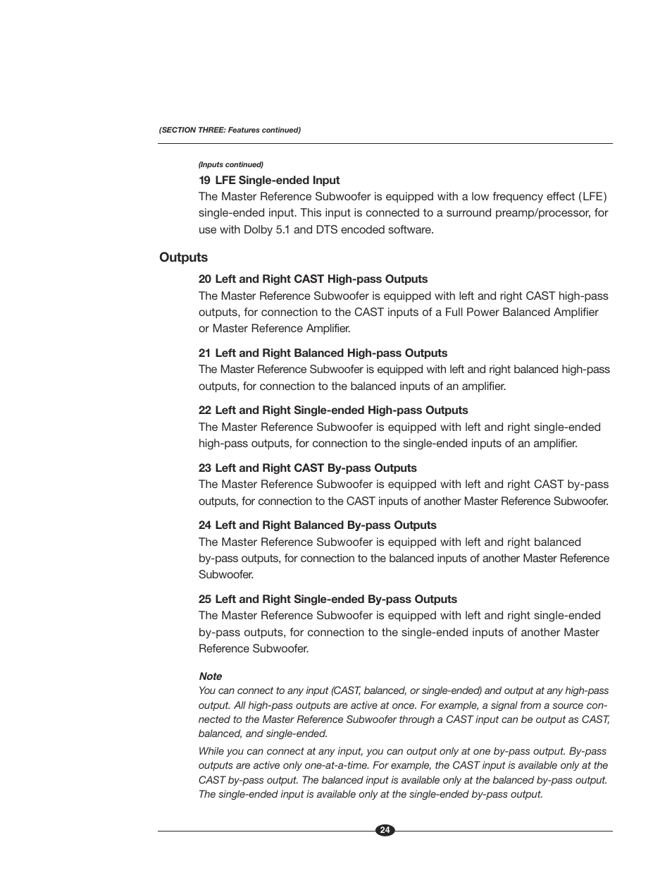 Krell Industries MASTER REFERENCE SUBWOOFER User Manual | Page 30 / 58