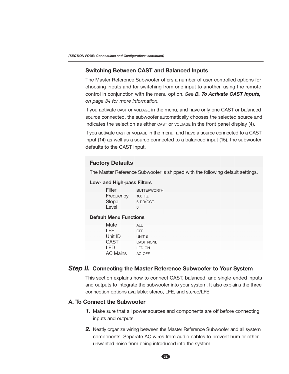 Step ii | Krell Industries MASTER REFERENCE SUBWOOFER User Manual | Page 38 / 58