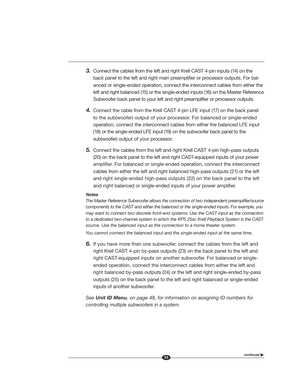 Krell Industries MASTER REFERENCE SUBWOOFER User Manual | Page 39 / 58