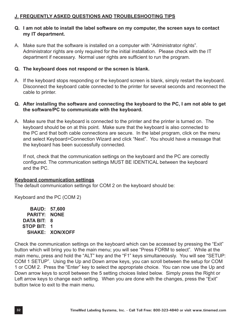 Keystone Computer Keyboard User Manual | Page 32 / 38