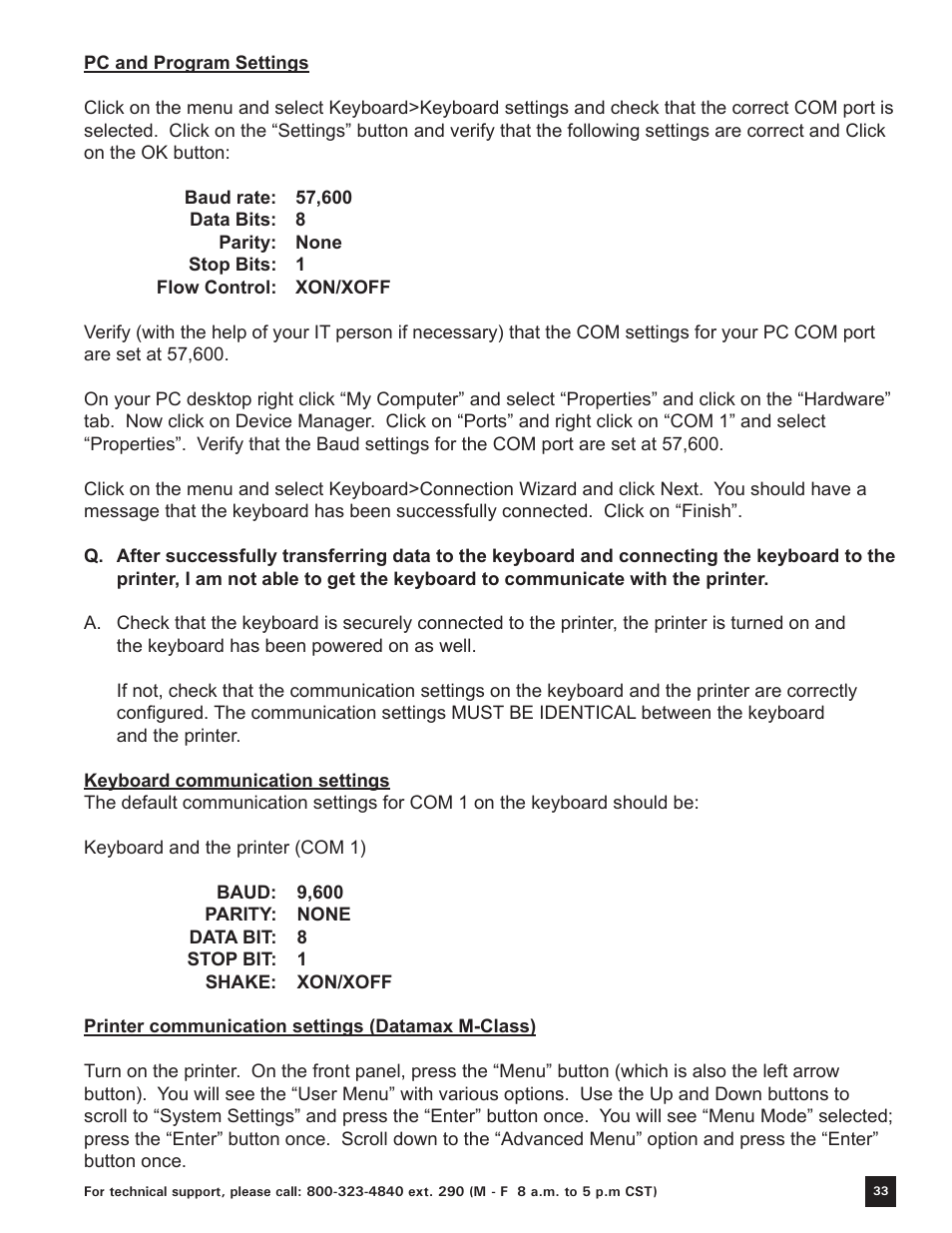 Keystone Computer Keyboard User Manual | Page 33 / 38