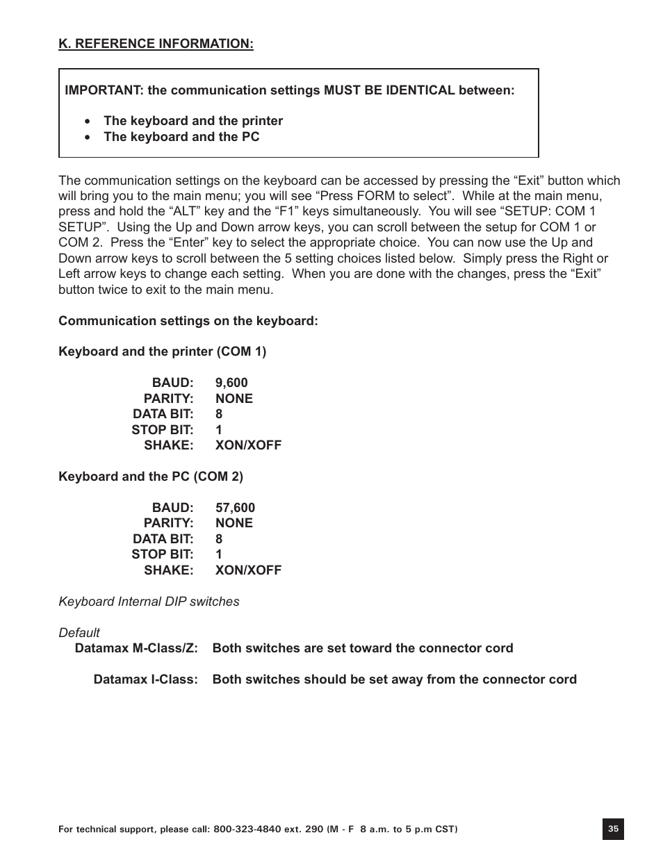 Keystone Computer Keyboard User Manual | Page 35 / 38