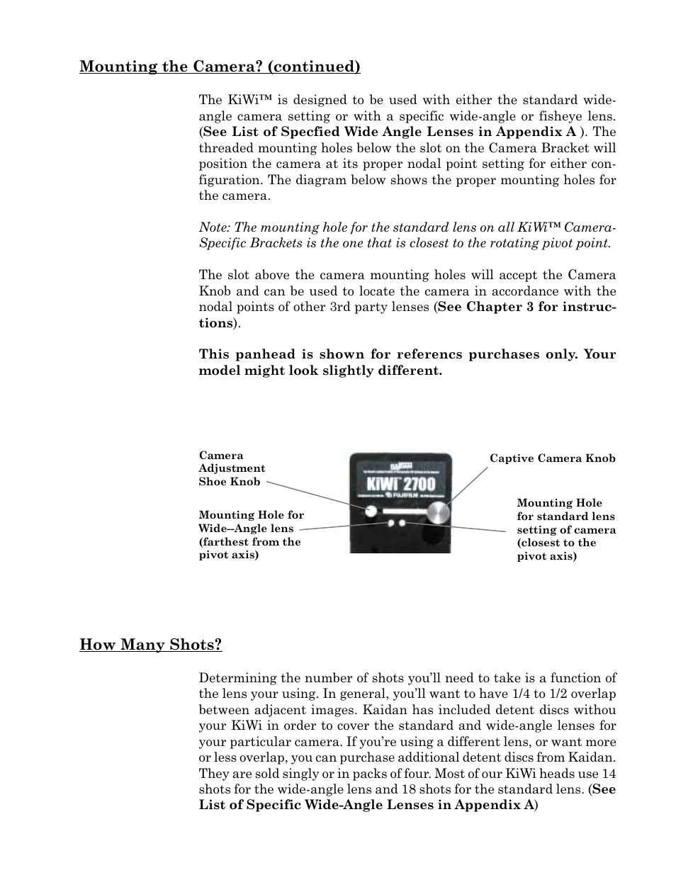 Kaidan KiWi Digital Camera Tripod User Manual | Page 8 / 21