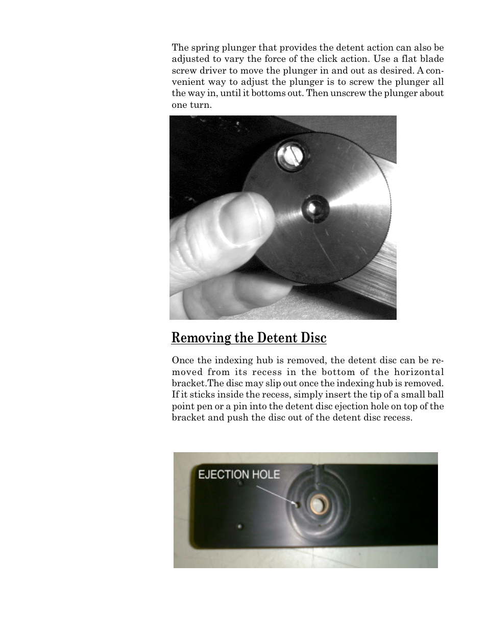Removing the detent disc | Kaidan KiWi+ User Manual | Page 10 / 18