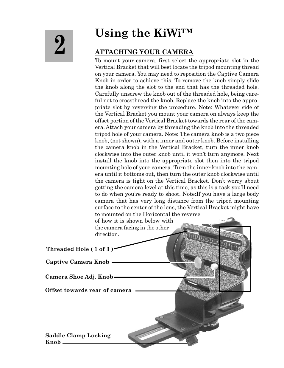 Using the kiwi | Kaidan KiWi+ User Manual | Page 5 / 18