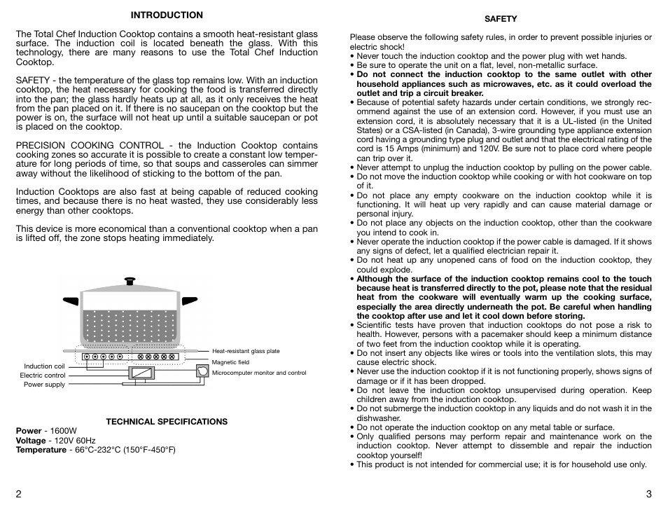 Koolatron TOTAL CHEF TCIS11BN User Manual | Page 2 / 4