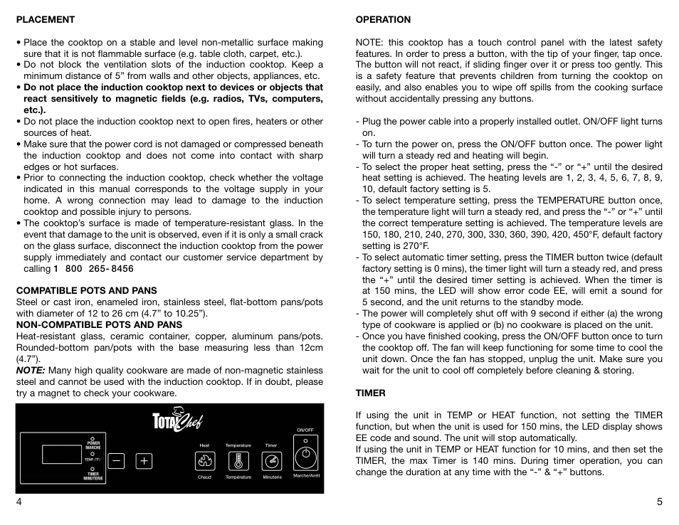 Koolatron TOTAL CHEF TCIS11BN User Manual | Page 3 / 4