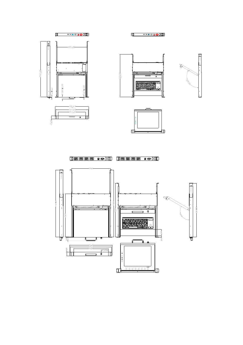 Koller-Craft Plastic Hawkeye 1U rack mount 15" TFT monitor/keyboard drawer RPD-1151 User Manual | Page 11 / 43