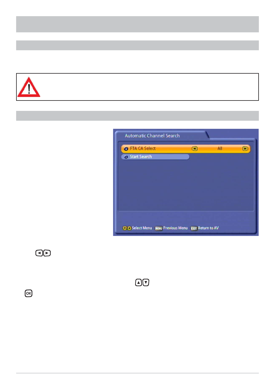 Installation menu | Kathrein UFC 861si User Manual | Page 101 / 128