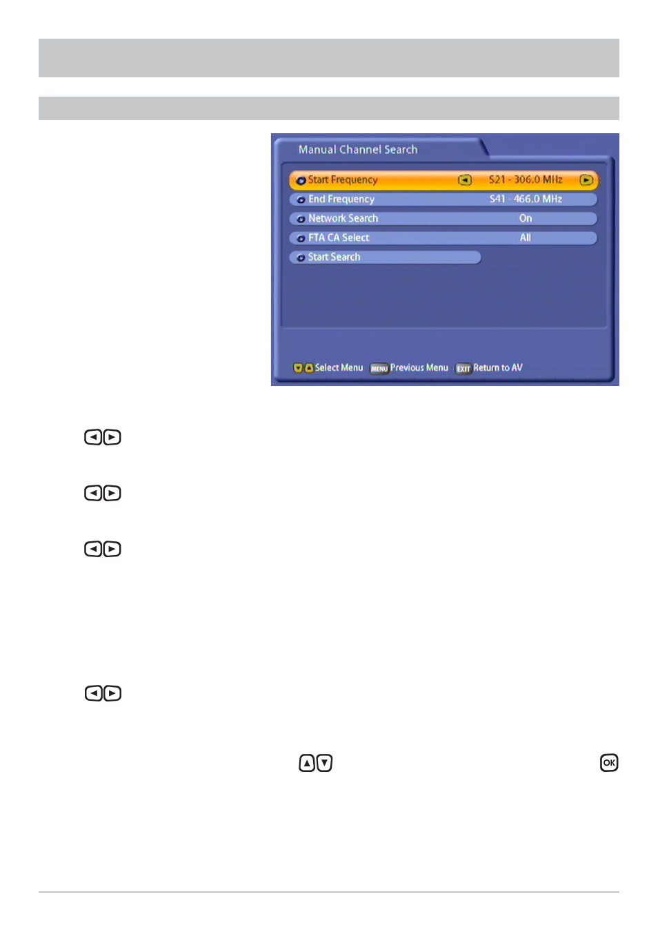 Installation menu | Kathrein UFC 861si User Manual | Page 103 / 128