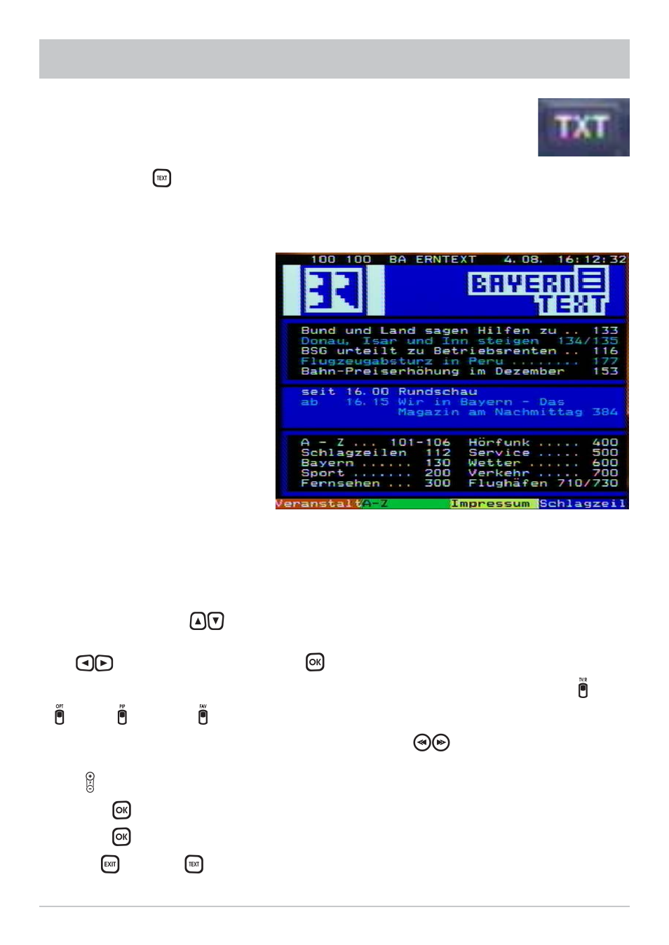 Videotext (teletext) | Kathrein UFC 861si User Manual | Page 47 / 128