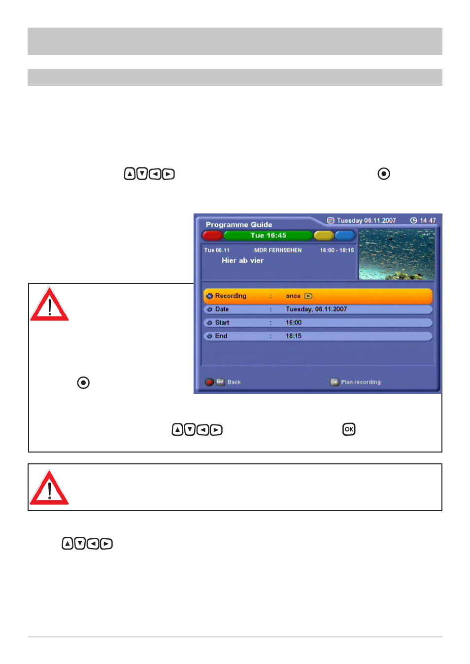 Electronic programme guide (epg) | Kathrein UFC 861si User Manual | Page 63 / 128