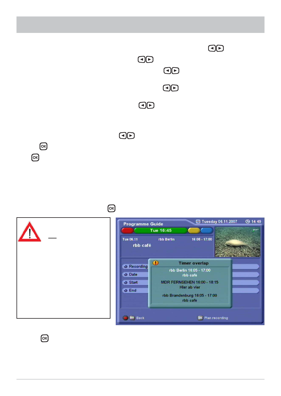 Electronic programme guide (epg) | Kathrein UFC 861si User Manual | Page 64 / 128
