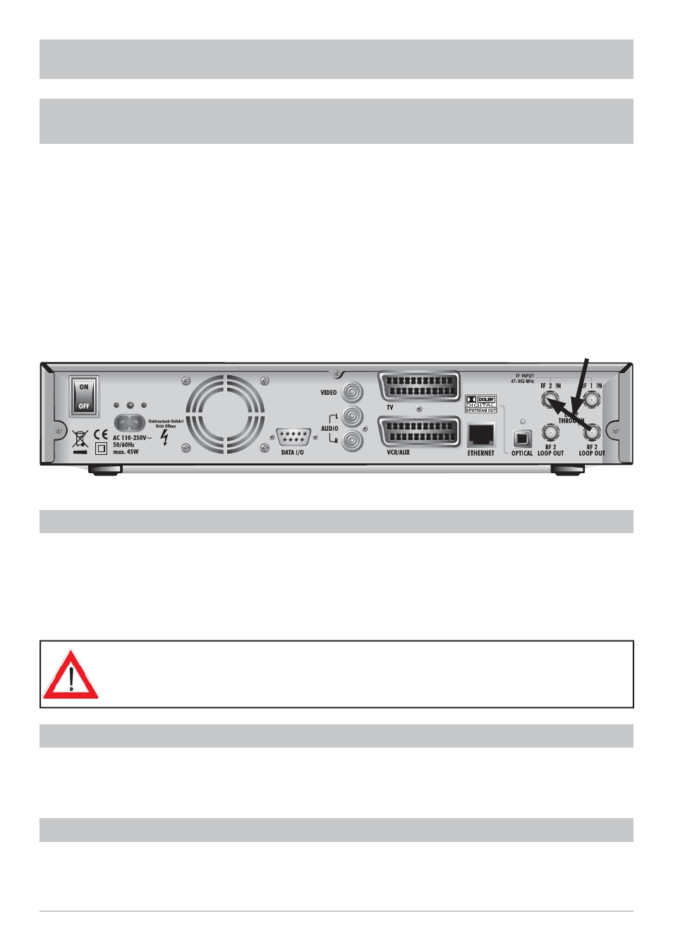 Connection and setup | Kathrein UFC 861si User Manual | Page 9 / 128