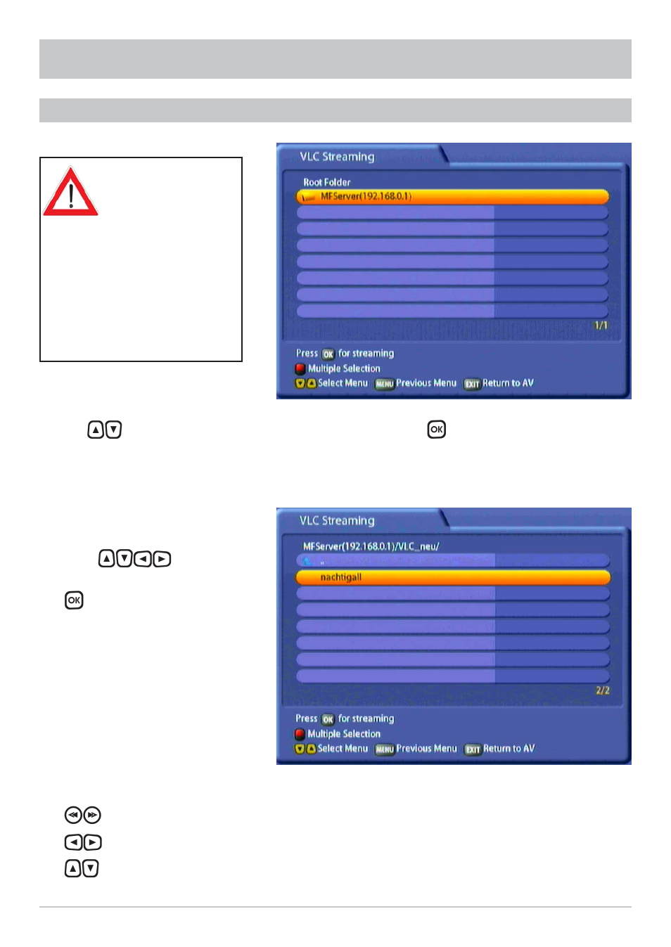 Multimedia/games | Kathrein UFC 861si User Manual | Page 98 / 128