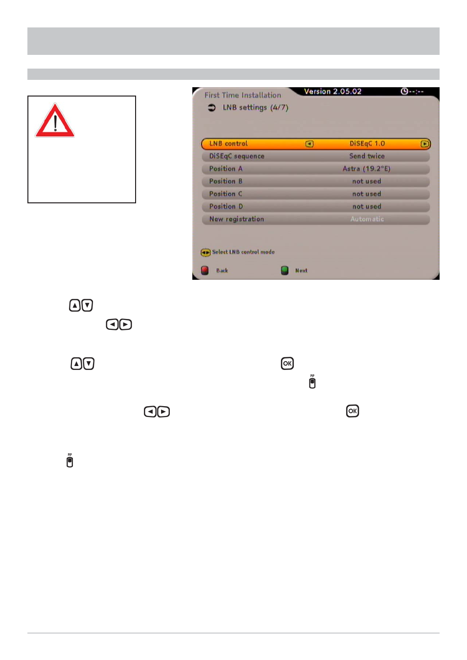 First installation (diseqc™1.0) | Kathrein UFS 790sw User Manual | Page 15 / 80