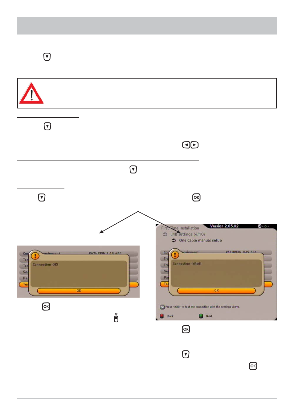 First installation: single-cable system (manual) | Kathrein UFS 790sw User Manual | Page 20 / 80
