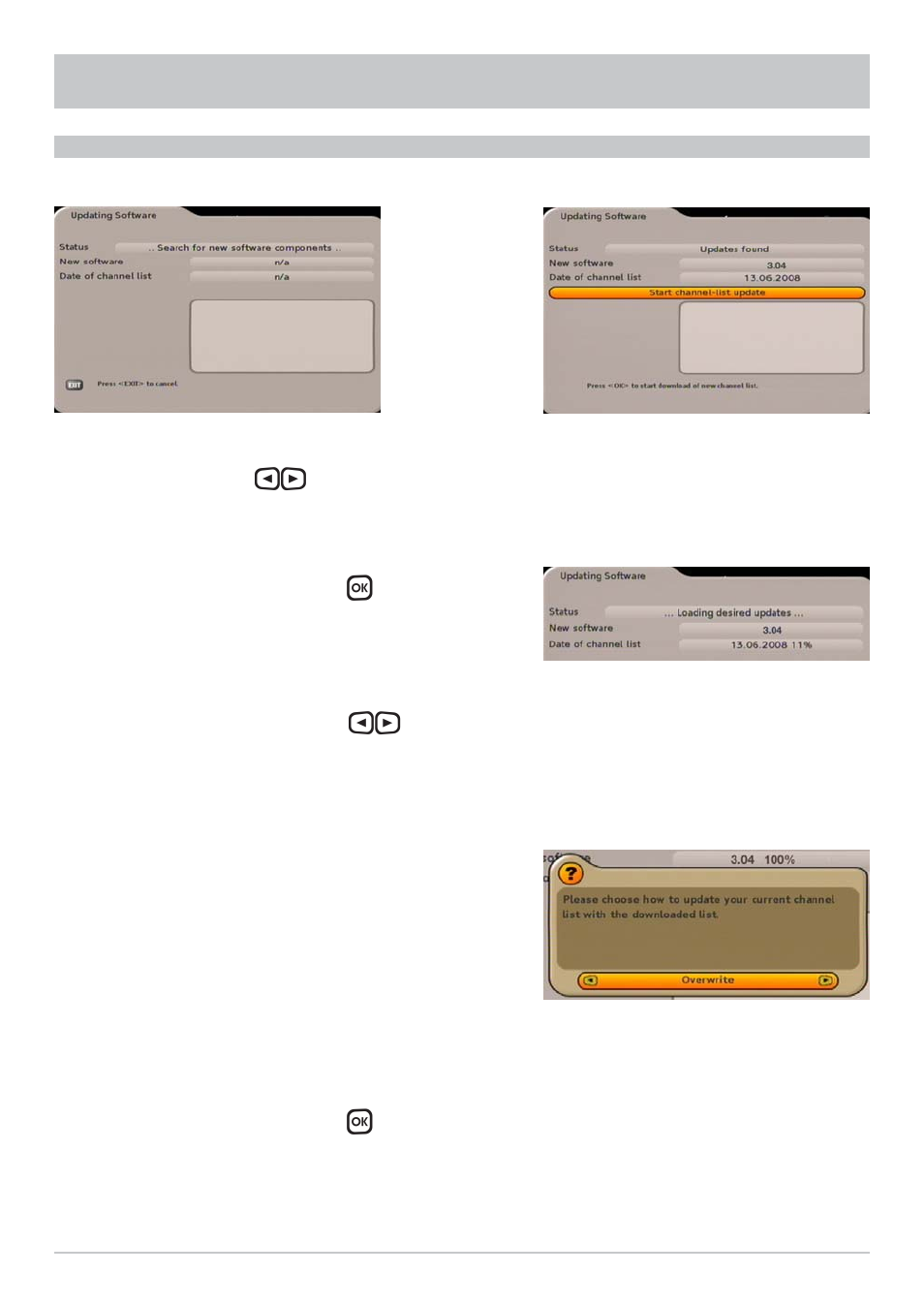 Service menu | Kathrein UFS 790sw User Manual | Page 68 / 80