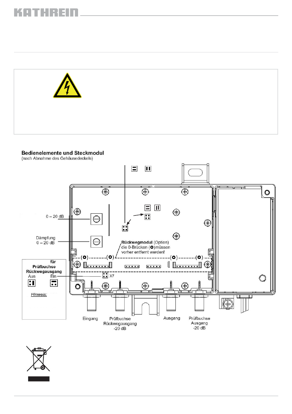 Grundlegende sicherheits-maßnahmen | Kathrein VOS 40/F User Manual | Page 4 / 16