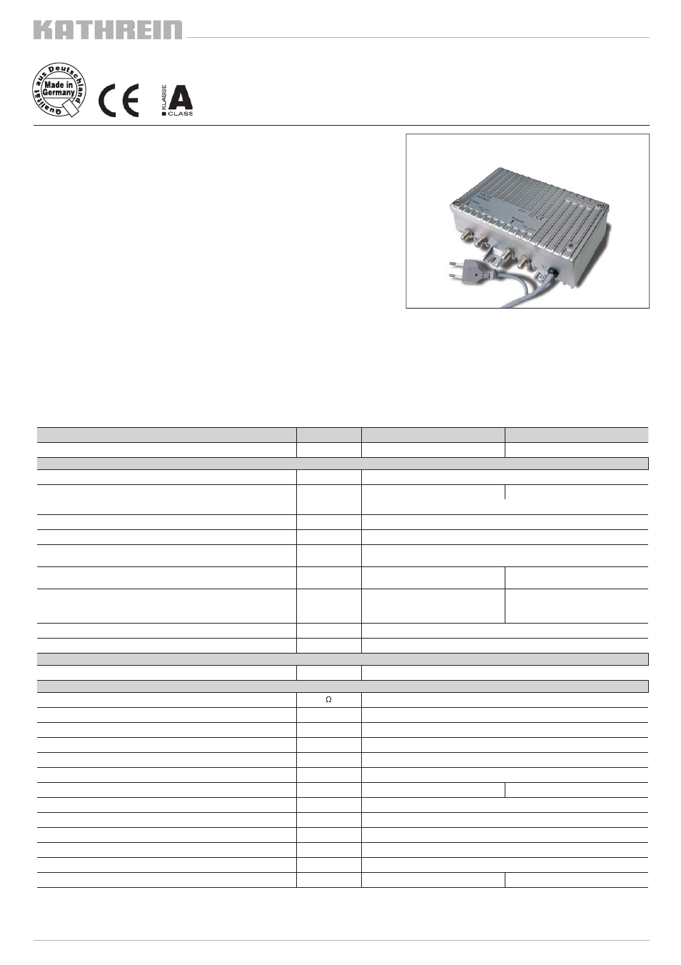 Kathrein VOS 40/F User Manual | Page 9 / 16