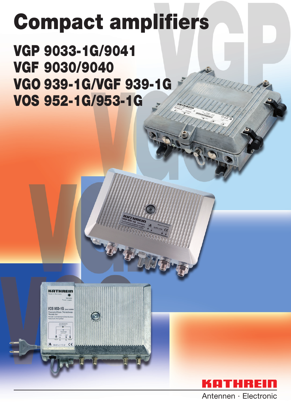 Kathrein VGP 9033-1G/9041 User Manual | 11 pages