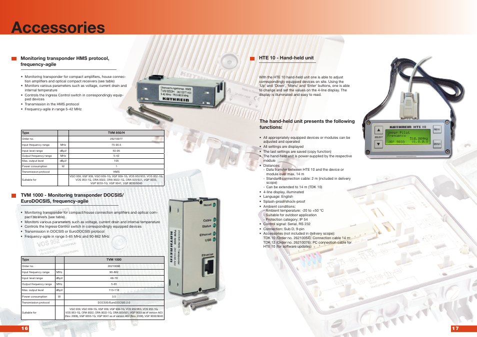Accessories | Kathrein VGP 9033-1G/9041 User Manual | Page 9 / 11