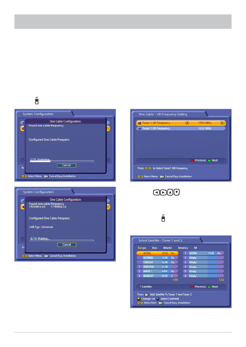 First installation | Kathrein UFS 822sw User Manual | Page 22 / 156