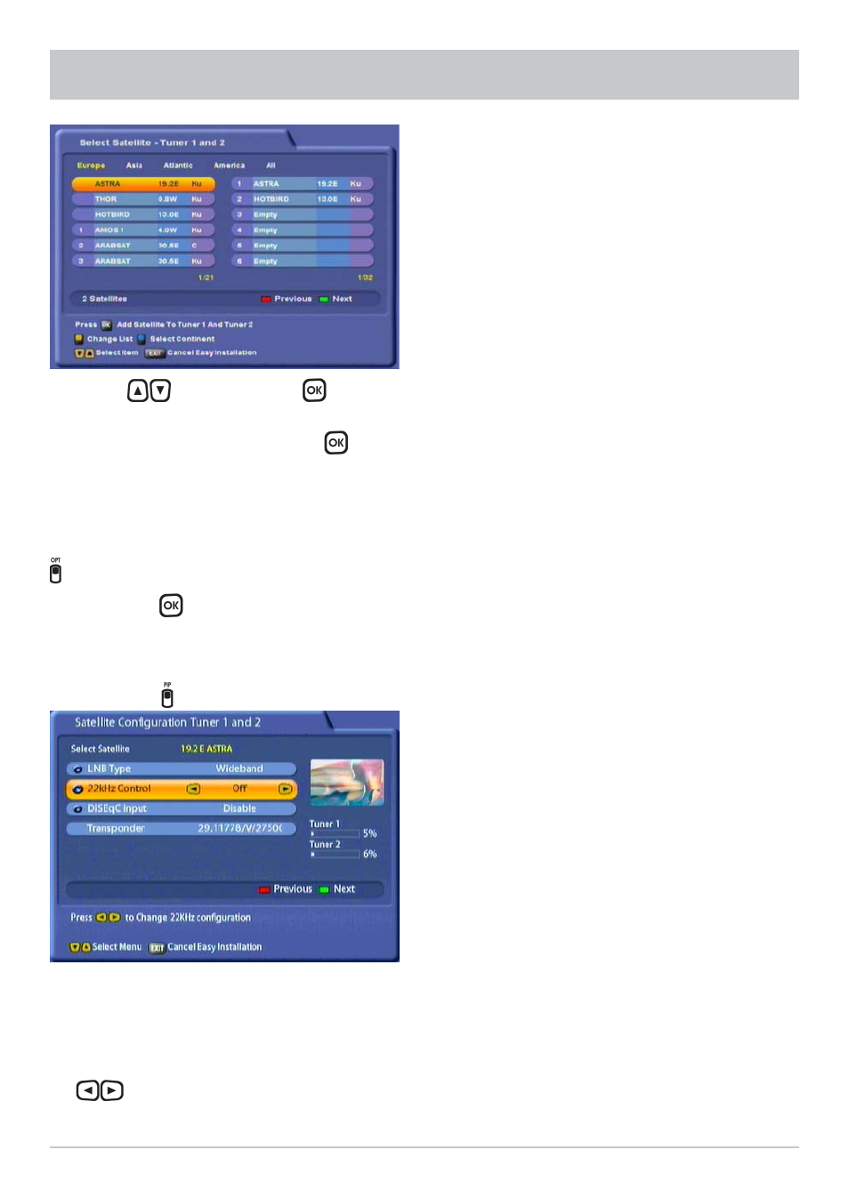 First installation | Kathrein UFS 822sw User Manual | Page 24 / 156