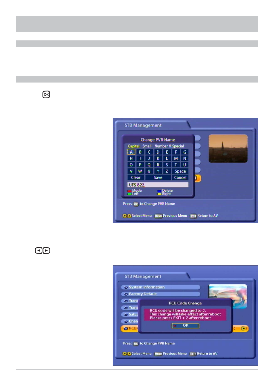 System setup | Kathrein UFS 822sw User Manual | Page 44 / 156